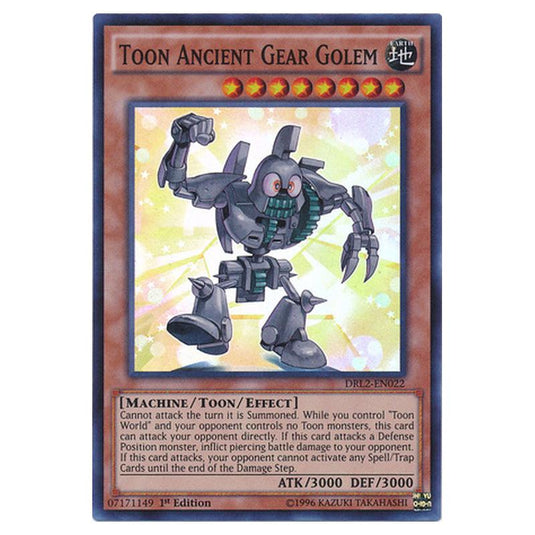 Yu-Gi-Oh! - Dragons of Legend 2 - Toon Ancient Gear Golem (Super Rare) DRL2-EN022