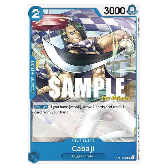 One Piece - OP-02: Paramount War Promos - Cabaji - OP02-052