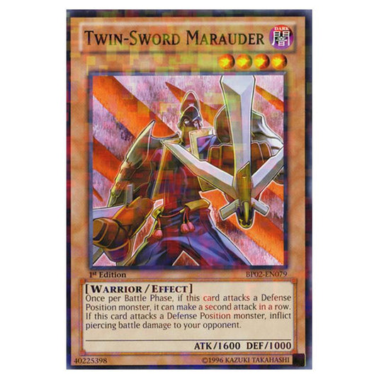Yu-Gi-Oh! - Battle Pack 2 - War of the Giants - Twin-Sword Marauder (Mosaic Rare) BP02-EN079