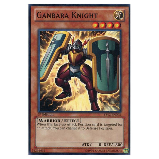 Yu-Gi-Oh! - Starter Deck - Xyz Symphony - Ganbara Knight (Common) YS12-EN005