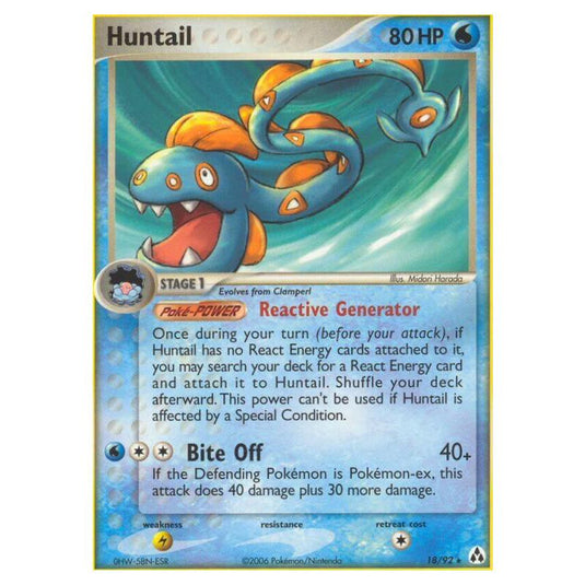 Pokemon - EX Legend Maker - Huntail - 18/92