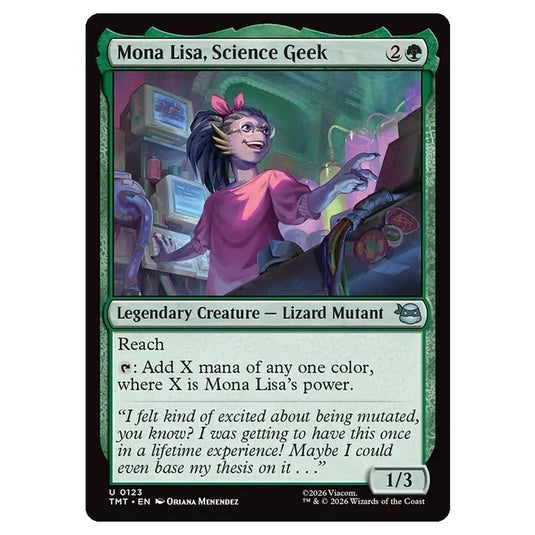 Magic The Gathering - Teenage Mutant Ninja Turtles - Mona Lisa, Science Geek - 0123