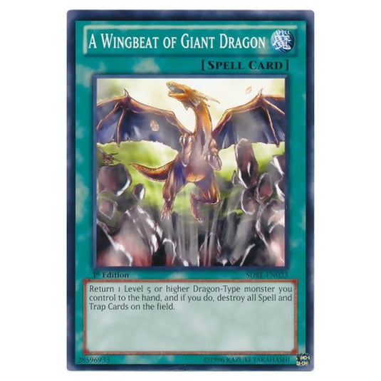 Yu-Gi-Oh! - Saga of Blue-Eyes White Dragon Structure Deck - A Wingbeat of Giant Dragon (Common) SDBE-EN023