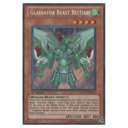 Yu-Gi-Oh! - Legendary Collection 2 - The Duel Academy Years Mega Pack - Gladiator Beast Bestiari (Secret Rare) LCGX-EN237