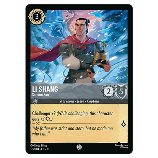 Lorcana - Winterspell - Li Shang - Solemn Son (Common) - 175/204