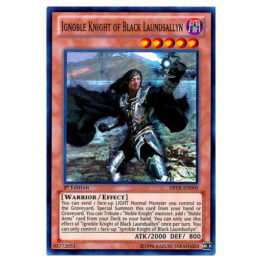 Yu-Gi-Oh! - Abyss Rising - Ignoble Knight of Black Laundsallyn (Super Rare) ABYR-EN000