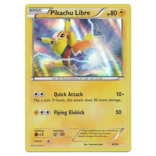 Pokemon - XY Trainer Kit: Pikachu Libre & Suicune (Pikachu Libre) - Pikachu Libre - 30/30