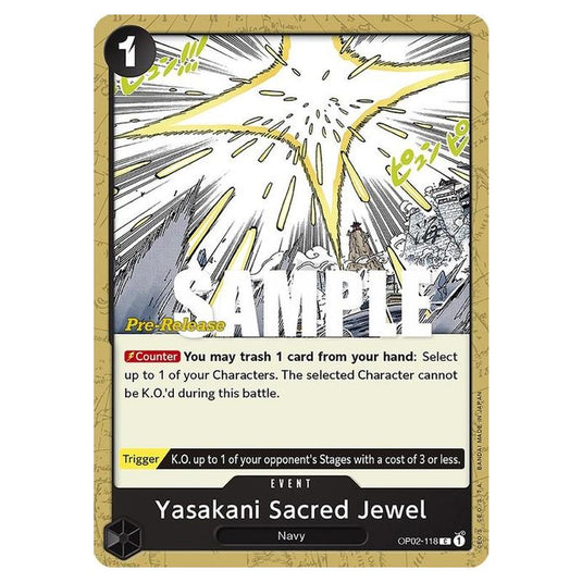 One Piece - OP-02: Paramount War Promos - Yasakani Sacred Jewel - OP02-118