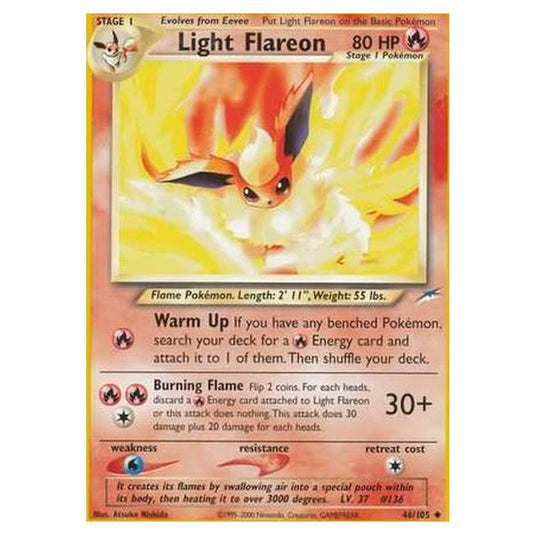 Pokemon - Neo Destiny - Light Flareon - 046/105