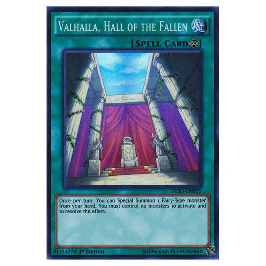 Yu-Gi-Oh! - Destiny Soldiers - Valhalla, Hall of the Fallen (Super Rare) DESO-EN055