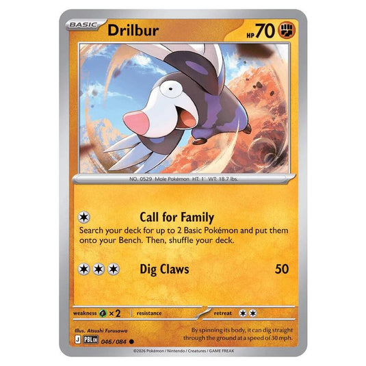 Pokemon - Mega Evolution - Pitch Black - Drilbur - 046/084