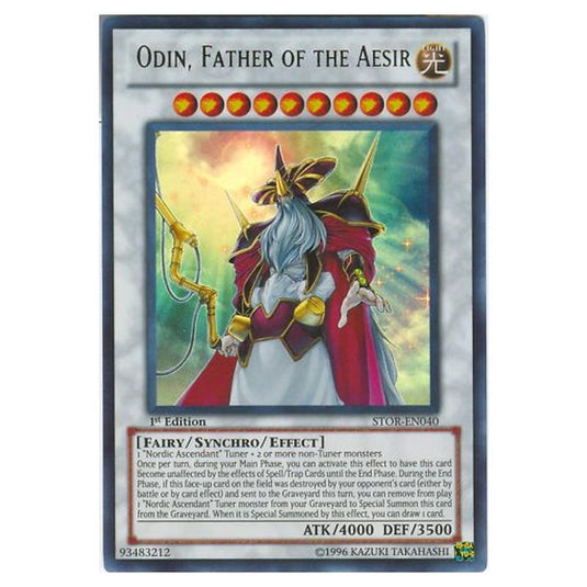 Yu-Gi-Oh! - Storm of Ragnarok - Odin, Father of the Aesir (Ultra Rare) STOR-EN040