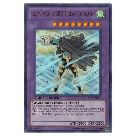 Yu-Gi-Oh! - Legendary Collection 2 - The Duel Academy Years - Elemental HERO Great Tornado (Ultra Rare) LC02-EN010