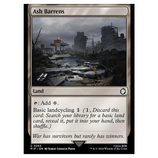 Magic The Gathering - Universes Beyond - Fallout - Ash Barrens - 0253