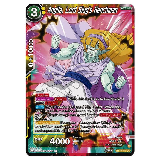 Dragon Ball Super - Fighter's Ambition - Angila, Lord Slug's Henchman - BT19-117