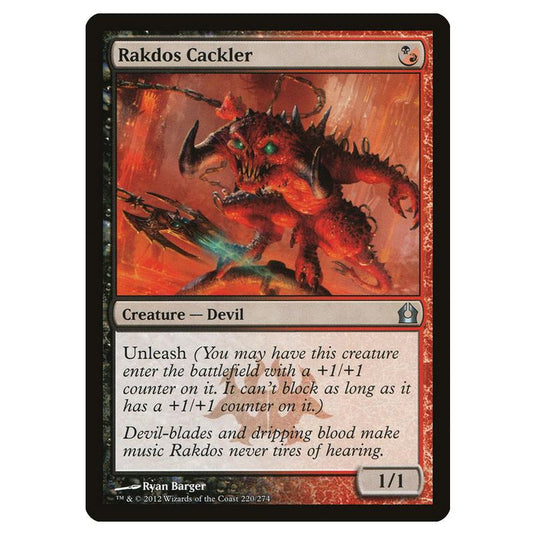 Magic The Gathering - Return To Ravnica - Rakdos Cackler - 220/274