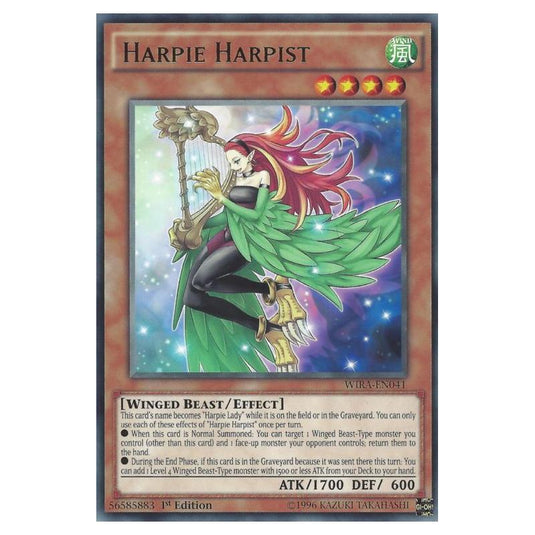 Yu-Gi-Oh! - Wing Raiders - Harpie Harpist (Rare) WIRA-EN041