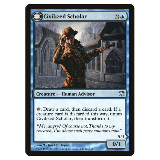 Magic the Gathering - Innistrad - Civilized Scholar // Homicidal Brute - 47/264