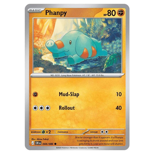 Pokemon - Mega Evolution - Chaos Rising - Phanpy - 044/086