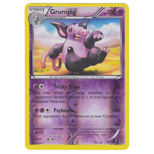 Pokemon - XY Base Set - (Reverse Holo) Grumpig - 50/146