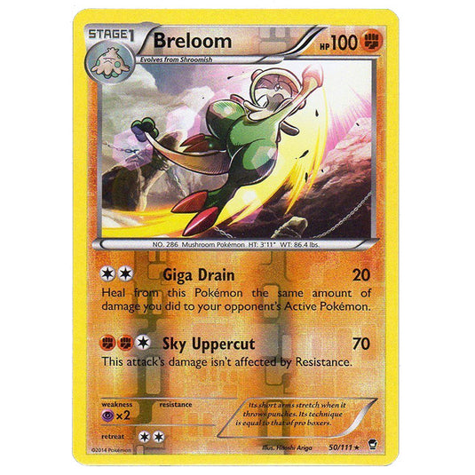 Pokemon - XY Furious Fists - (Reverse Holo) - Breloom - 50/111