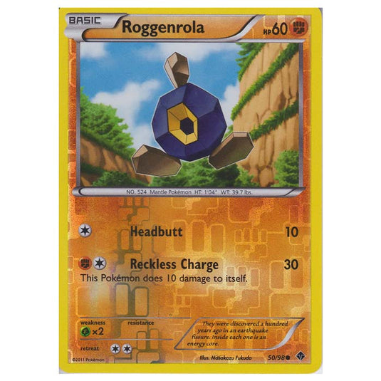 Pokemon - Black & White - Emerging Powers - (Reverse Holo) - Roggenrola 50/98