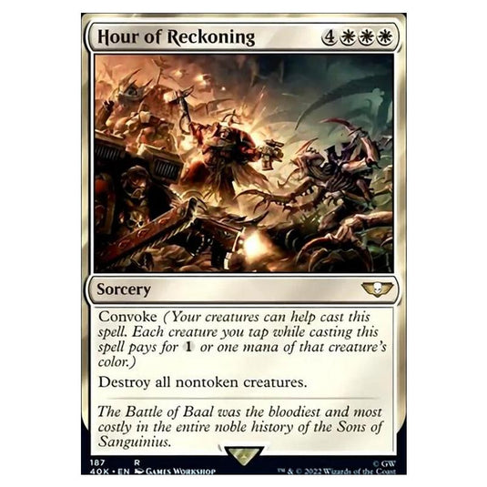 Magic The Gathering - Universes Beyond - Warhammer 40k - Hour of Reckoning - 187/168