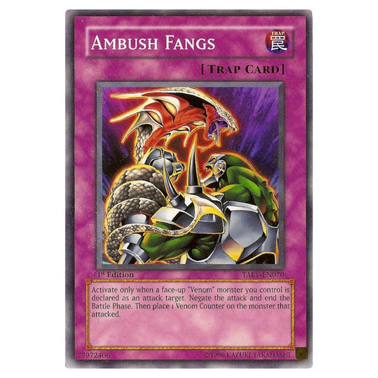 Yu-Gi-Oh! - Tactical Evolution - Ambush Fangs (Common) TAEV-EN070