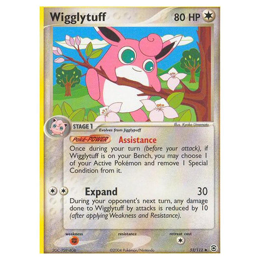 Pokemon - EX Series - FireRed & LeafGreen - Wigglytuff - 52/112
