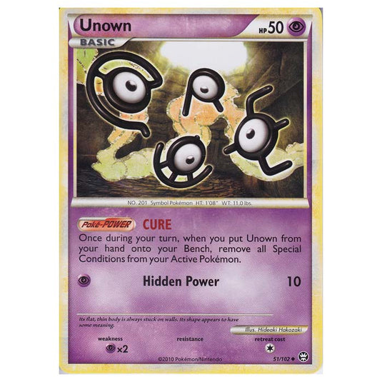 Pokemon - HGSS - Triumphant - Unown 51/102