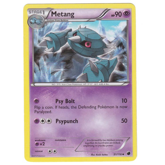 Pokemon - Black & White - Plasma Freeze - Metang - 51/116