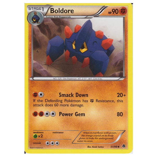 Pokemon - Black & White - Emerging Powers - Boldore 51/98