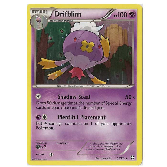 Pokemon - Black & White - Dragons Exalted - Drifblim - 51/124