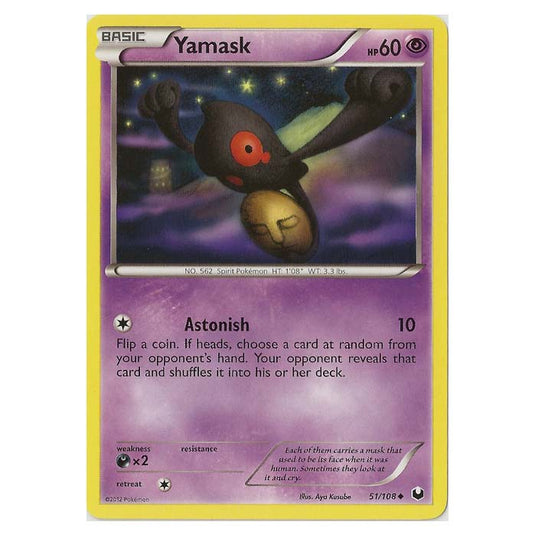 Pokemon - Black & White - Dark Explorers - Yamask - 51/108