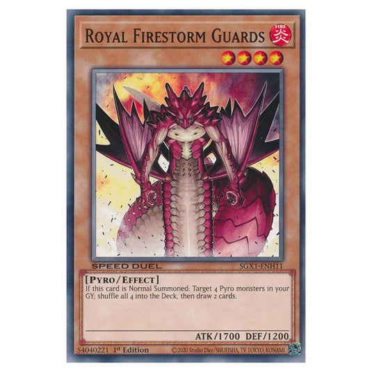 Yu-Gi-Oh! - Speed Duel GX - Duel Academy Box - Royal Firestorm Guards (Common) SGX1-ENH11