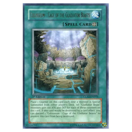 Yu-Gi-Oh! - Gladiator\'s Assault - Colosseum - Cage of the Gladiator Beasts (Rare) GLAS-EN054