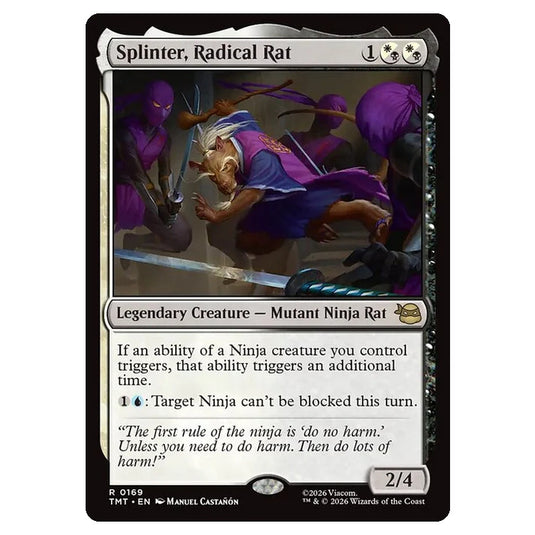 Magic The Gathering - Teenage Mutant Ninja Turtles - Splinter, Radical Rat - 0169