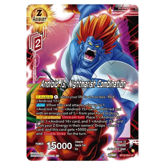 Dragon Ball Super - Fighter's Ambition - Android 13, Nightmarish Combination - BT19-004