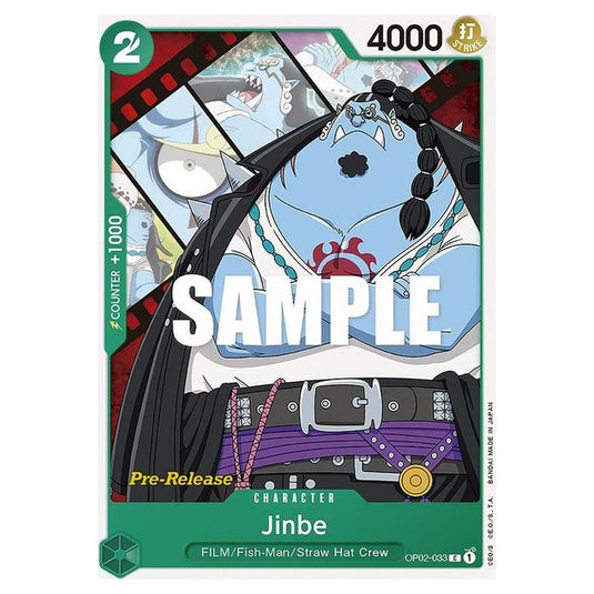 One Piece - OP-02: Paramount War Promos - Jinbe - OP02-033