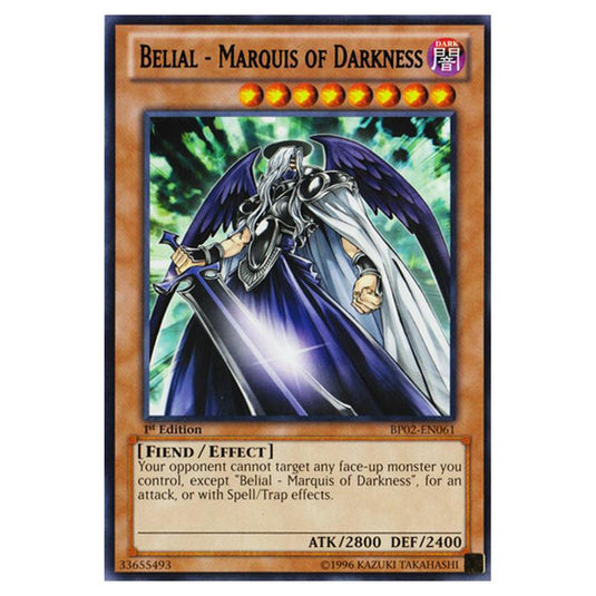 Yu-Gi-Oh! - Battle Pack 2 - War of the Giants - Belial - Marquis of Darkness (Rare) BP02-EN061