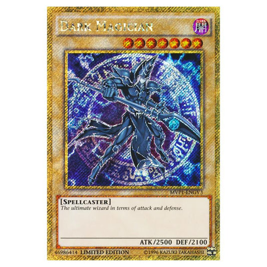 Yu-Gi-Oh! - Yu-Gi-Oh! The Dark Side of Dimensions Movie Pack - Gold Edition - Dark Magician (Gold Secret Rare) MVP1-ENGV3