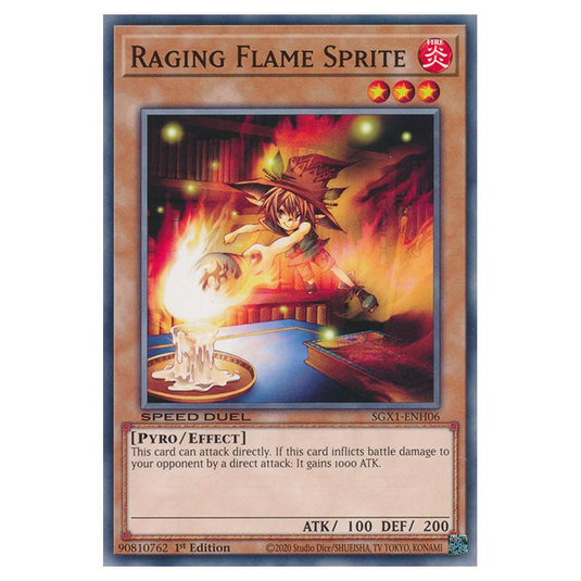 Yu-Gi-Oh! - Speed Duel GX - Duel Academy Box - Raging Flame Sprite (Common) SGX1-ENH06
