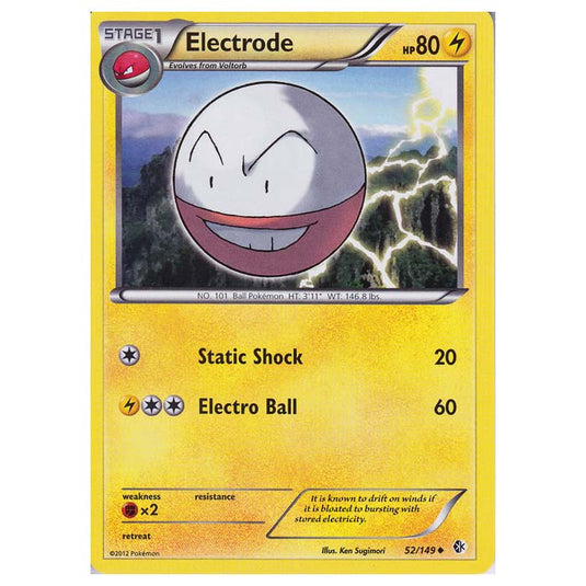 Pokemon - Black & White - Boundaries Crossed - Electrode 52/149