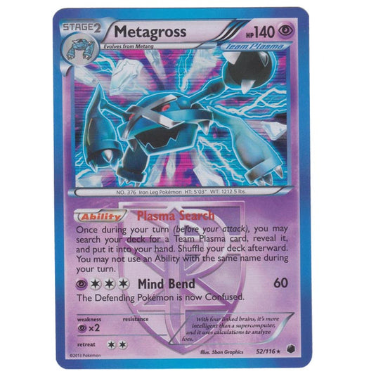 Pokemon - Black & White - Plasma Freeze - Metagross - 52/116