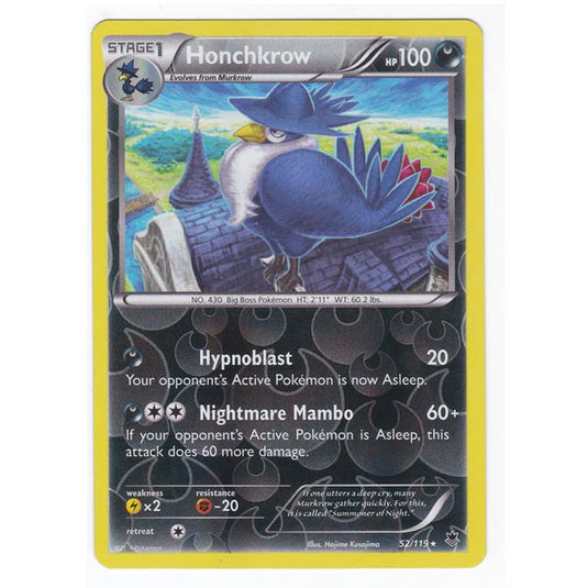 Pokemon - XY Phantom Forces - (Reverse Holo) - Honchkrow - 52/119