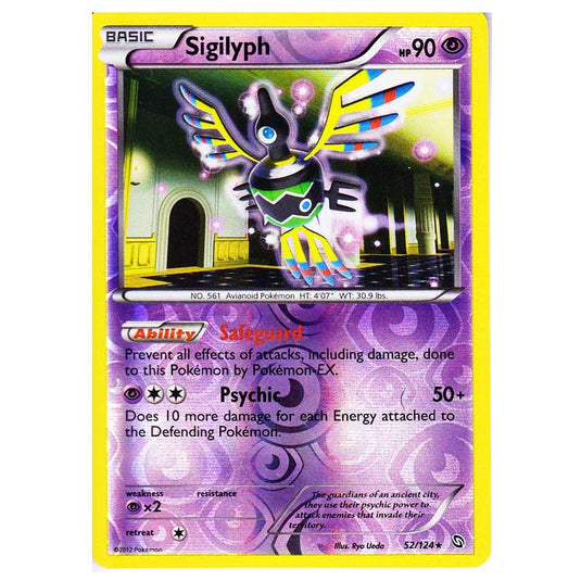 Pokemon - Black & White - Dragons Exalted - (Reverse Holo) Sigilyph - 52/124