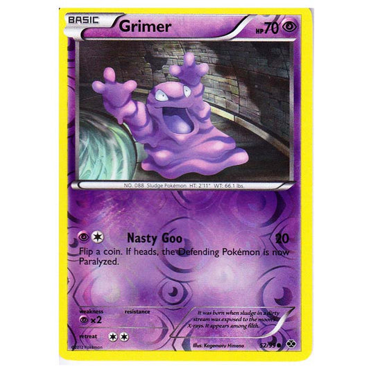 Pokemon - Black & White - Next Destinies - (Reverse Holo) Grimer 52/99