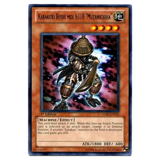 Yu-Gi-Oh! - Starstrike Blast - Karakuri Bushi mdl 6318 "Muzanichiha" (Rare) - STBL-EN023