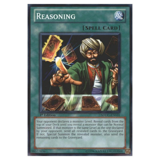 Yu-Gi-Oh! - Dragons Collide Structure Deck - Reasoning (Common) SDDC-EN031