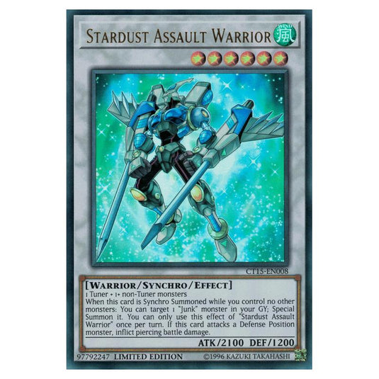 Yu-Gi-Oh! - 2018 Mega-Tins - Stardust Assault Warrior (Ultra Rare) CT15-EN008